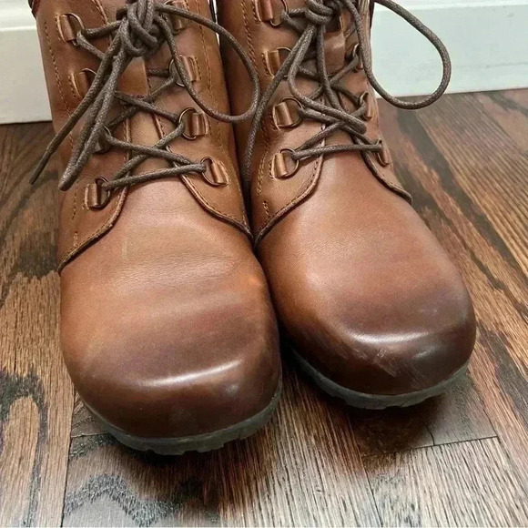 Propet Delaney Women’s Lace Up Zip Ankle Boots Brown Leather Size 6.5 WDV002L - Picture 3 of 15